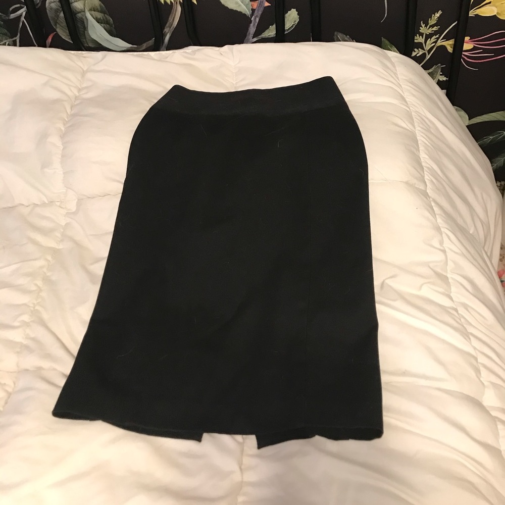 High rise pencil skirt